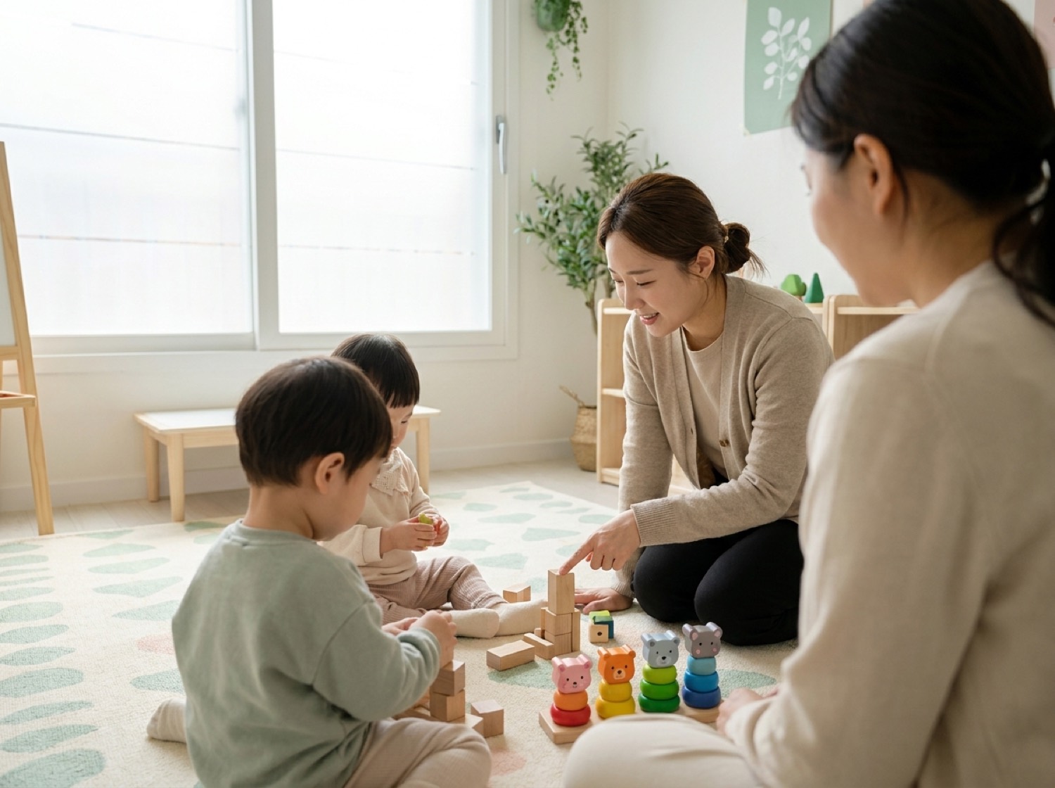 에덴아동발달센터에서 전문가와 함께 놀이·발달치료를 받는 아이들